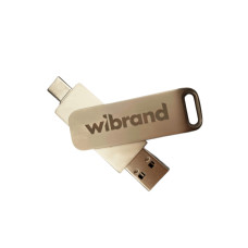 Портативний SSD Wibrand Wolf 1TB USB 3.2 Gen.2 Type-C/Type-A Read/Write 1000MB/s Silver