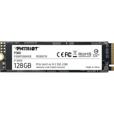 Накопичувач SSD M.2 Patriot P300 128GB NVMe 2280 PCIe 3.0 3D TLC