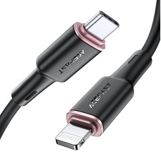 Кабель ACEFAST C2-01 Type-C to iP 3A, 20W, 1.2m silicone, zinc connectors, Black