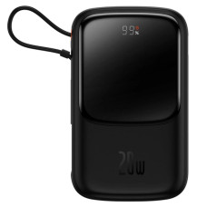 Зовнішній акумулятор Baseus Qpow Pro Digital Display Fast Charge Power Bank 10000mAh 20W  iP Edition Black