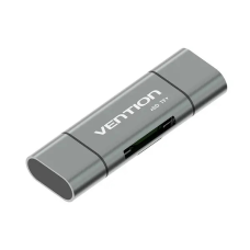 Кардрідер Vention USB3.0 Multi-function Card Reader Gray Metal Type (CCHH0)