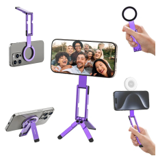 Тримач телефона Ulanzi MA60 Foldable Magnetic Phone Tripod (Purple)