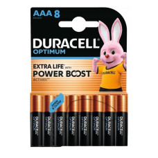 Батарейка Duracell LR3/AAA OPTIMUM (8шт)