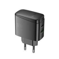 Мережевий зарядний пристрій HOCO CS63A Bright PD65W (1A1C) charger (EU) Black