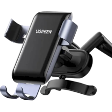 Автотримач для телефона UGREEN LP274 Gravity Phone Holder for Round Air Vent gray
