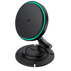 Автотримач для телефона з БЗП ACEFAST D65 magnetic folding wireless charging car holder Black