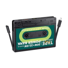 Зовнішній акумулятор REMAX Tape Series PD20W+QC22.5W Cabled Fast Charging Power Bank 10000mAh RPP-533 Black