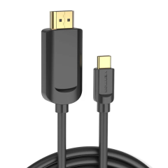 Кабель Vention Type-C to HDMI 4K 30Hz Cable 1M Black (CGUBF)